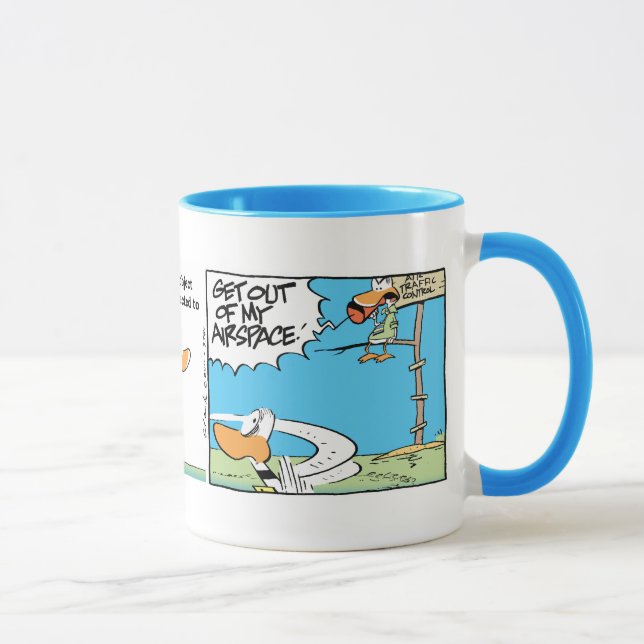 Tasse Bande dessinée drôle de contrôleur de la (Droite)