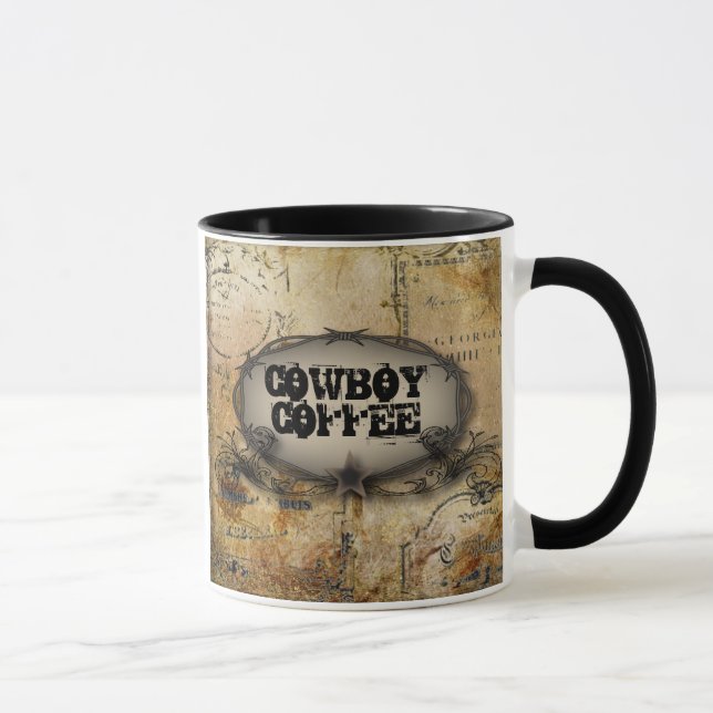 Tasse barbelé rustique western country cowboy mariage (Droite)