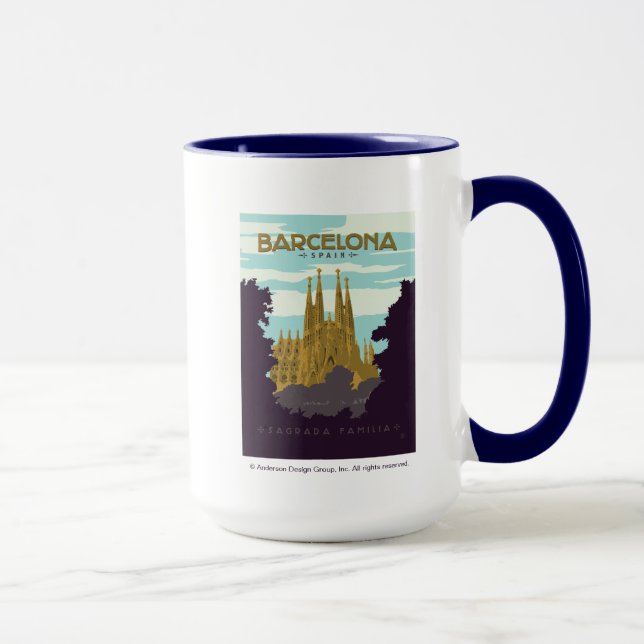 Tasse Barcelone, Espagne - Sagrada Familia (Droite)