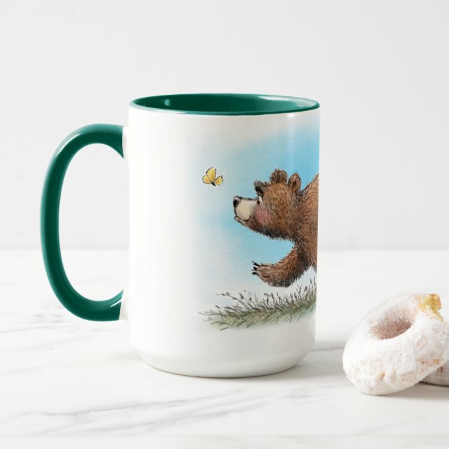 Tasse Bären und Schmetterlinge (Mit Donut)
