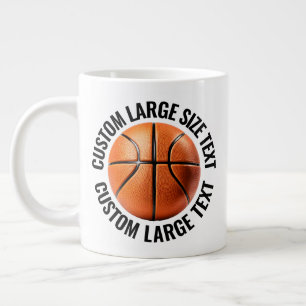 Tasse Basketball Personnalisé Texte Personnalisé Grande