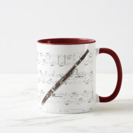 Tasse - Bassoon mit Blattmusik