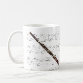 Tasse - Bassoon mit Blattmusik