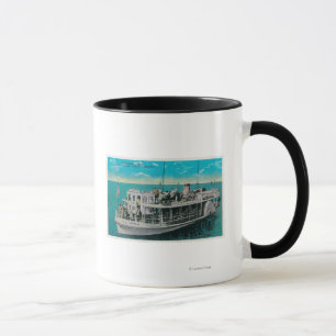 Tasse Bateau en fond de verre à Avalon, Catalina Island