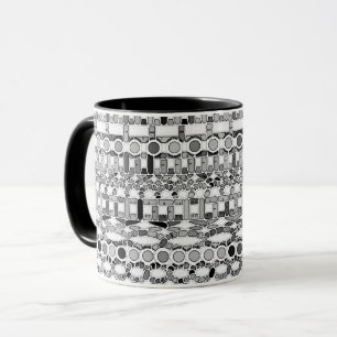 Tasse Batik tribal - nuances de gris