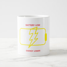 Tasse Batterie Faible – Mug Café Énergie Faible Dr