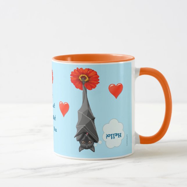 Tasse Battes mignonnes ! J'aime des battes ! Batty pour (Droite)