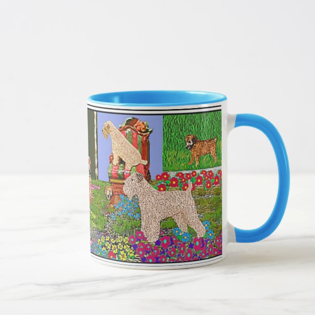 Tasse Battre des Terriers dans une boue domestique (Droite)