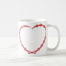 Tasse - Beaded Red Heart
