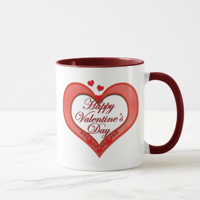 Tasse Beaded Red Heart Valentine (Droite)
