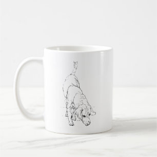 Tasse Beagle – Mug à café avec chien en encre dess