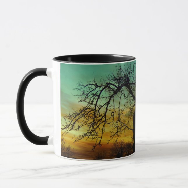 Tasse Beau coucher de soleil paysage Pittoresque Art pho (Gauche)