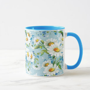 Tasse Beau motif floral lumineux élégant 2