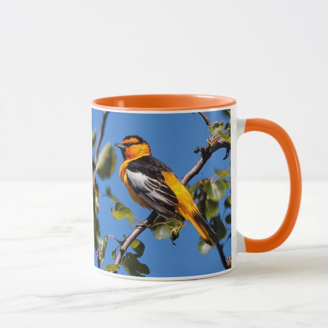 Tasse Beau volière à bulle dans un arbre à poires (Droite)