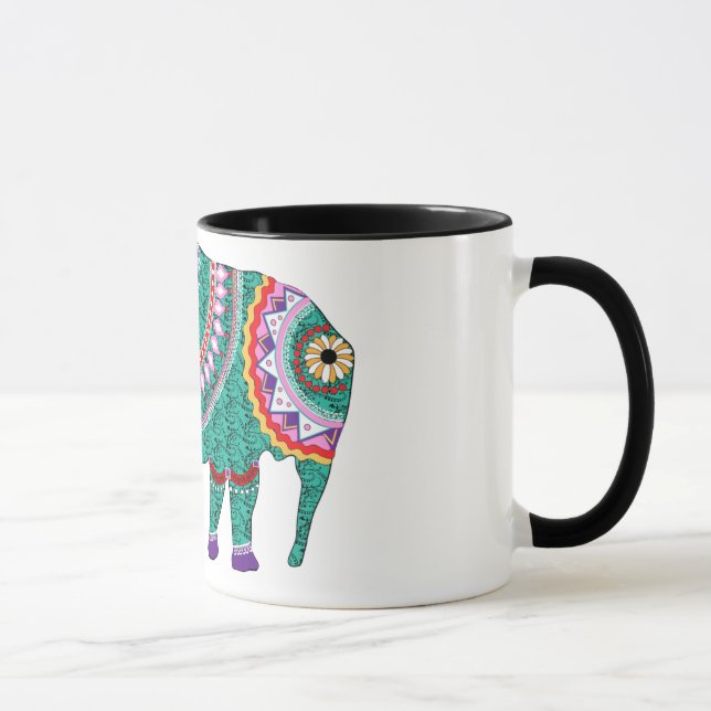 Tasse Beautiful Ornate Elephant (Droite)