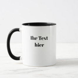 tasse bedrucken mit text