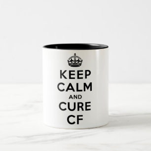 TASSE: Behalten Sie ruhige und Heilung CF Zweifarbige Tasse