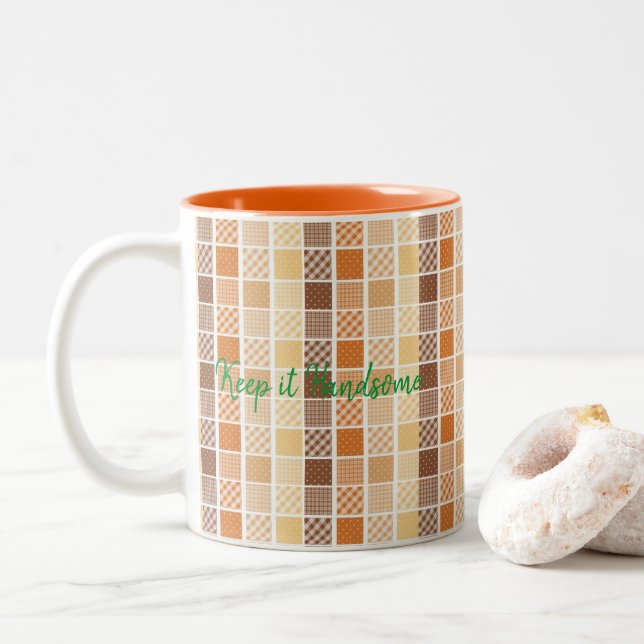 Tasse Behielt es Handsome Orange (Mit Donut)