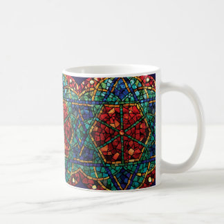 Tasse "bénédiction " de mosaïque souillé en verre