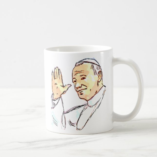 tasse bénie de Pape Jean Paul II (Droite)