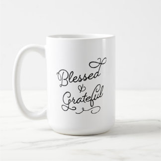 Tasse bénie et reconnaissante (15oz)