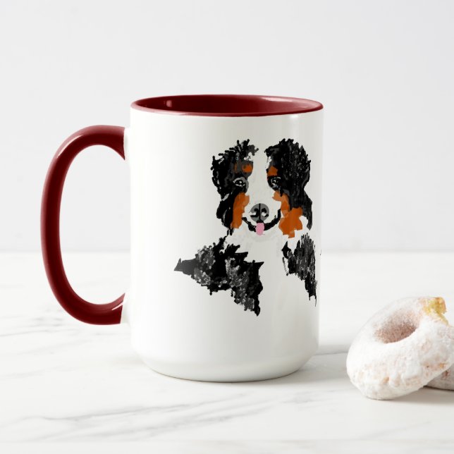 Tasse: Berner Hunde Tasse (Mit Donut)