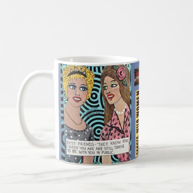 Tasse-Beste Freunde, können sie, verrückt Sie sind Kaffeetasse (Links)