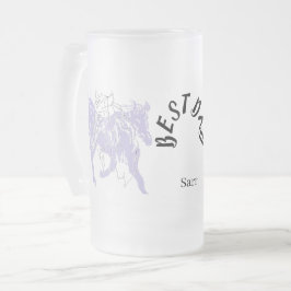 Tasse: Bester Vater Mattglas Bierglas