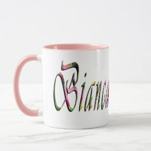Tasse Bianca Girls Name Logo,