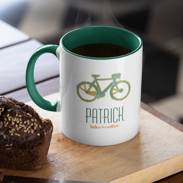Tasse bicyclettes cool personnalisées (bike & coffee)