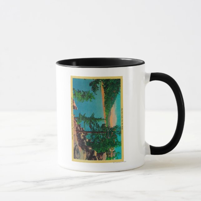 Tasse Big Bear Lake Vue sur Rim o' World Drive (Droite)