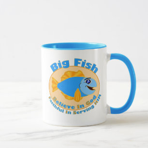 Tasse Big Fish Croyez en Dieu