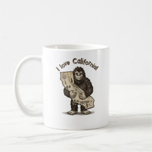 Tasse Bigfoot aime Californie