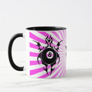 Tasse billard. tribal.