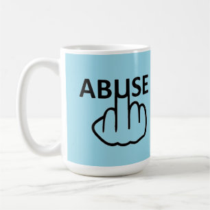 Tasse Bird Drehe Missbrauch ist schrecklich
