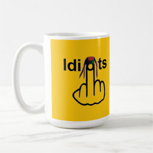 Tasse Bird Drehend Idioten Gedreht