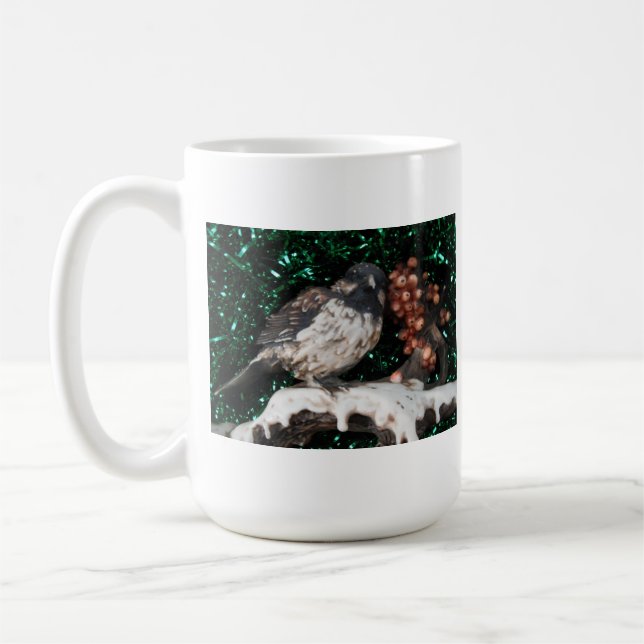 Tasse Bird Winter Szene (Links)