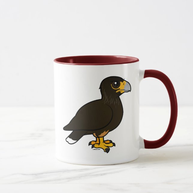 Tasse Birdorable a strié le Caracara (Droite)