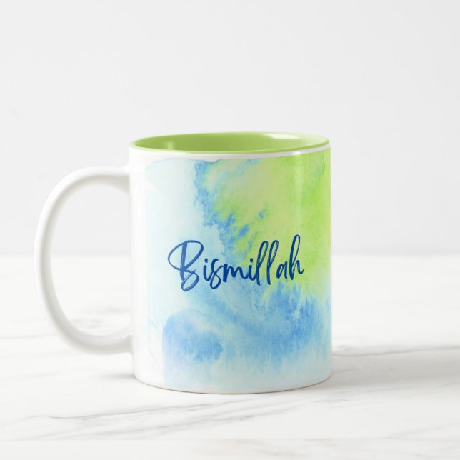 Tasse - Bismillah, grüne Farben - 11 oz (Links)