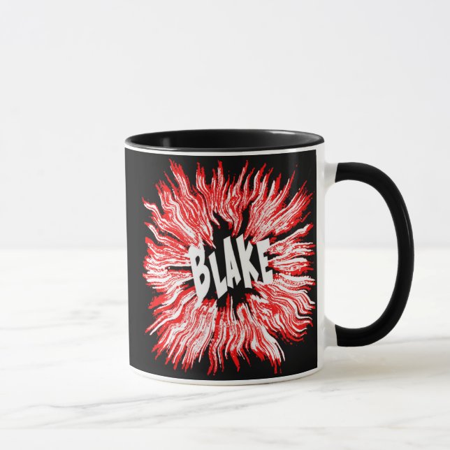 Tasse Blake Nom étoile en rouge (Droite)