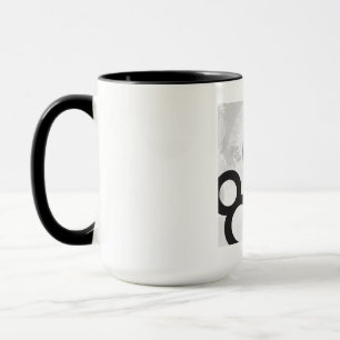 Tasse Blanc 80 Décennie Anniversaire