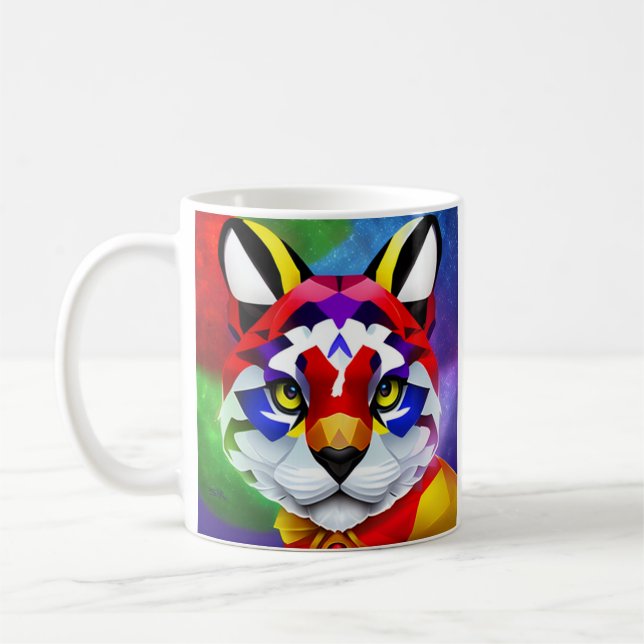 Tasse blanche Alexander's Cat (Gauche)