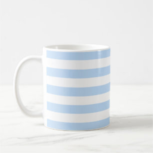 Tasse blanche bleu-clair moderne de plage de