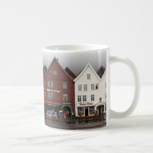 Tasse blanche classique - Bergen, Norvège