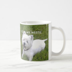 Tasse blanche classique blanche de 11oz Westie