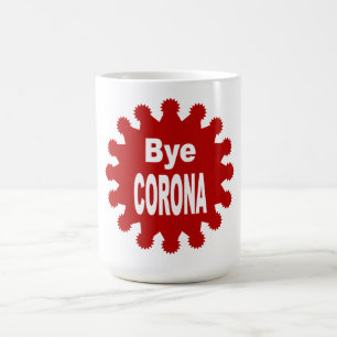 Tasse blanche classique BYE CORONA