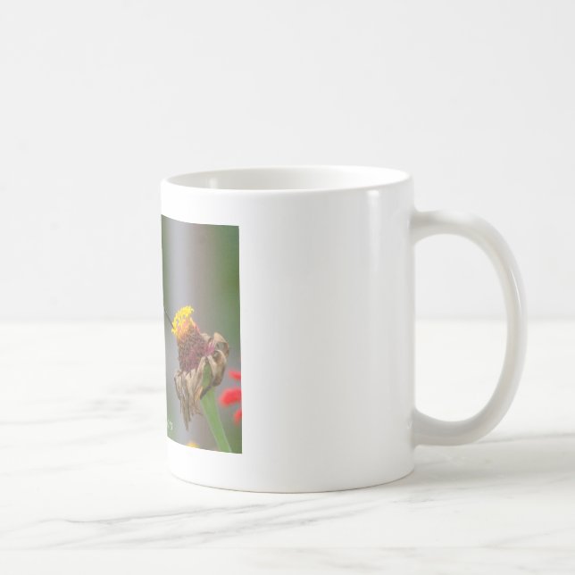 Tasse blanche classique de colibri (Droite)
