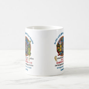 Tasse blanche classique de MCM quarantième