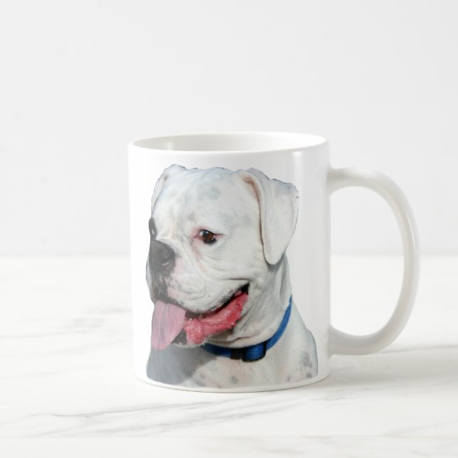 Tasse blanche de boxeur (Droite)