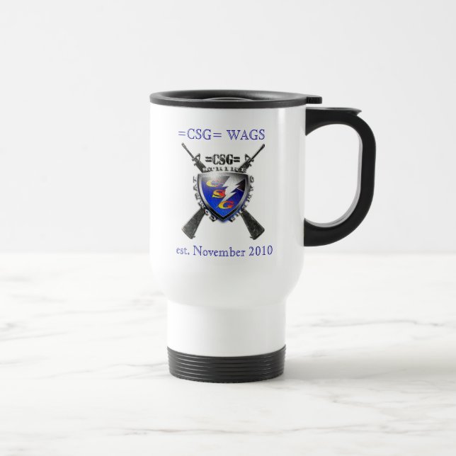 Tasse blanche de voyage (Droite)